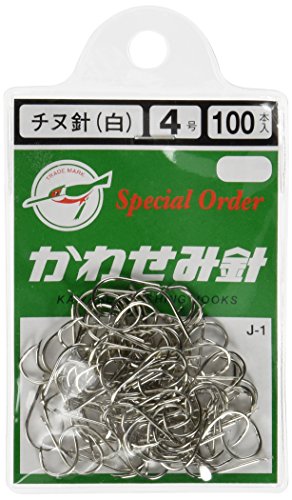 釣り針 チヌ針 Amazon | KAWASEMI(かわせみ針) J-1 100本チヌ針 (金) 4号